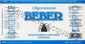 Beber, Sorgente Doppio (analisi 2000) vetro Friz 0,92 L 