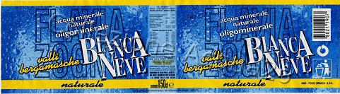 Bianca Neve -Fonte Flavia Zogno- (analisi 1999) PET Nat 1,5 L
