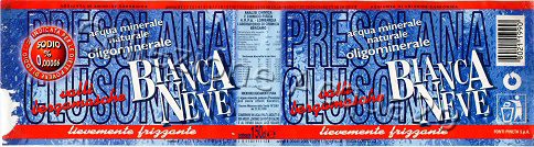 Bianca Neve -Fonte Presolana Clusone- (analisi 2001) PET LegFriz 1,5 L