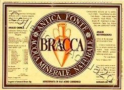Antica Fonte BRACCA (analisi 1974) VE Frizz 0,92 L