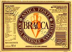 Antica Fonte BRACCA (analisi 1984) VE Frizz 0,92 L