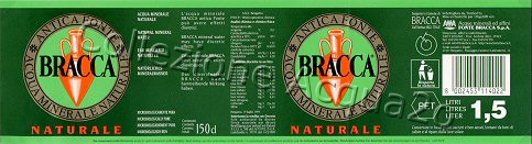 Antica Fonte BRACCA (analisi 1999) PET Nat 1,5 L