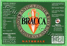 Antica Fonte BRACCA (analisi 2003) VE Nat 1,0 L