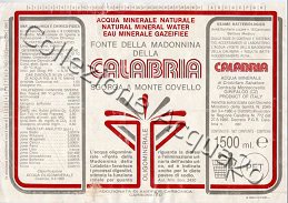 Fonte della Madonnina della Calabria (analisi 1989) Pet Friz 1,5 L