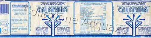 Fonte della Madonnina della Calabria (analisi 1993) Pet Nat 2,0 L