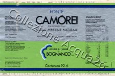  Fonte Camorei (analisi 1978) -label silver green- vetro Friz 0,92 L