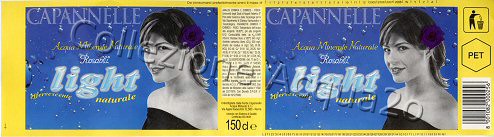 Capannelle Rosablu light (analisi 2003) PET Nat 1,5 L