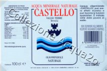 Castello (analisi 1995) vetro Nat 1,0 L