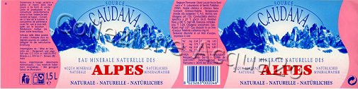 Source Caudana (analisi 1998) Export pet Nat 1,5 L