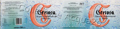 Certosa Fonte Pietre Bianche (analisi 2001) PET Nat 2,0 L