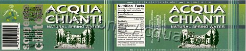 Acqua Chianti, Sorgente Cintoia (analisi -) EXP USA - PET Nat 1,5 L + 0,5 L