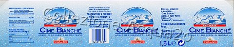 Cime Bianche (x Tesori dell'Arca) (analisi 1998) PET Friz 1,5 L