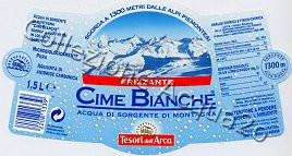 Cime Bianche (x Tesori dell'Arca) (analisi 1998) -etichetta trapezoidale- PET Friz 1,5 L