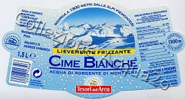 Cime Bianche (x Tesori dell'Arca) (analisi 1998) -etichetta trapezoidale- PET LegFriz 1,5 L