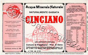Cinciano (analisi 1985) VE Nat 1,9 L + 0,45 L