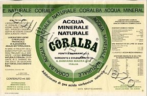 Coralba (analisi 1982) vetro Friz 0,92 L
