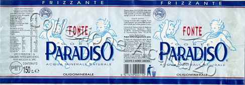 Fonte Corte Paradiso (analisi 1994) pet Friz 1,5 L