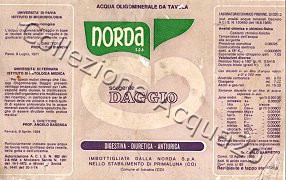 Sorgente Daggio (analisi 1968) vetro Friz 0,92 L