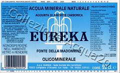Eureka, Fonte della Madonnina (analisi 1995) vetro Friz 0,92 L