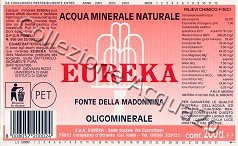 Eureka, Fonte della Madonnina (analisi 1995) pet Nat 2,0 L + 1,5 L