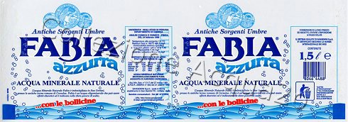 Fabia Azzurra (analisi 1998) -etichetta trasparente- pet Friz 1,5 L