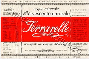 Ferrarelle (analisi 1978) VE Nat 0,92 L