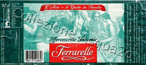 Ferrarelle (analisi 1999) "L'Arte e il Gusto in Tavola: John Everett Millais -Isabella" vetro Nat 0,92 L