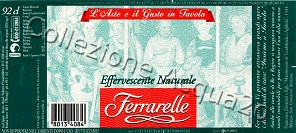Ferrarelle (analisi 1999) "L'Arte e il Gusto in Tavola: Francesco Zavattari -Matrimonio di Teodolinda e Aglilulfo" vetro Nat 0,92 L