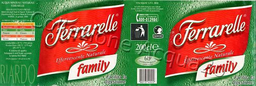 Ferrarelle (analisi 2000) -family- pet Nat 2,0 L