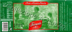 Ferrarelle (analisi 2000) "L'Arte e il Gusto in Tavola: Plinio Nomellini -Mezzogiorno" vetro Nat 0,92 L