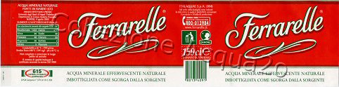 Ferrarrelle (analisi 2003) -analisti su fondo verde- PET Nat 1,5 L