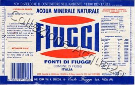 Fiuggi (anno analisi 1989) -fdf- VE Nat 1,0 L