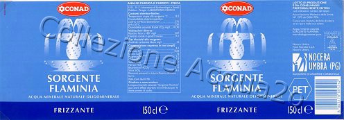 Sorgente Flaminia (analisi 1998) -Conad- pet  Friz 1,5 L + 0,5 L