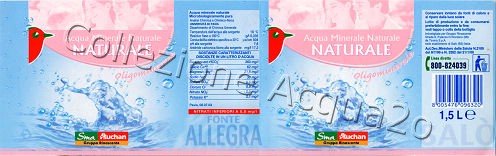 Fonte Allegra (Tavina) (analisi 2003) PET Nat 1,5 L [160606]