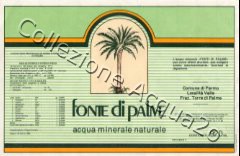 Fonte di Palme (analisi 1982) vetro Nat 0,92 L