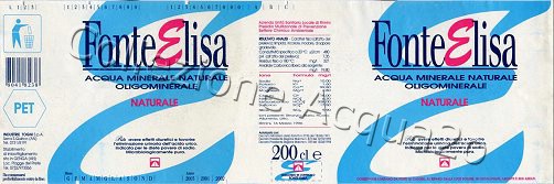 Fonte Elisa (analisi 1996) PET Nat 2,0 L