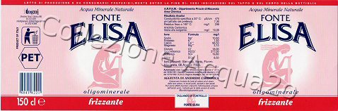 Fonte Elisa (analisi 2003) PET Friz 1,5 L [100405] 