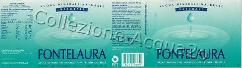 Fontelaura (analisi 1997) pet Nat 1,5 L