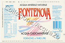 Fontenova (analisi 1994) vetro Nat 0,92 L