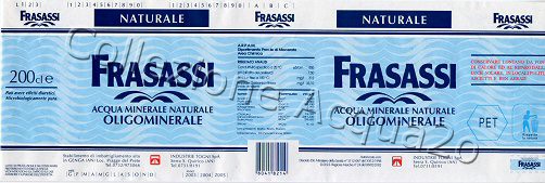Frasassi (analisi 2001) PET Nat 2,0 L + 1,5 L