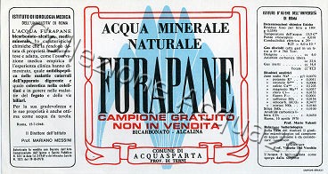 FURAPANE (analisi 1970) -campione gratuito non in vendita- VE ? L   [020408]