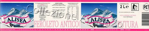 Futura, Sorgenti Dipodi (analisi 1998) - Alisea - PET Nat 2,0 L