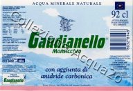 Gaudianello Monticchio (analisi 1998) vetro Friz  0.92 L