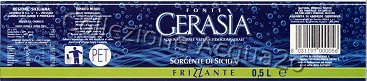 Fonte Gerasia (analisi 2001) Pet Friz 0,5 L