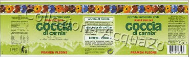 Goccia di Carnia Sorgente di Fleons -Exp Czech- (analisi 2001) PET LegFriz 0,5 L [031007]