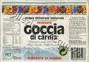 Goccia di Carnia Sorgente di Fleons -scritta nera su fondo bianco- (analisi 2001) PET Friz 0,5 L [031007]