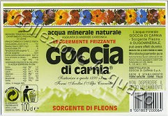 Goccia di Carnia Sorgente di Fleons -scritta nera su fondo verde- (analisi 2001) VAP LegFriz 1,0 L [031007]