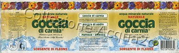 Goccia di Carnia Sorgente di Fleons (analisi 2005) vetro Nat 0,5 L   [151007]