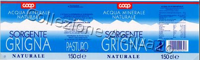 Sorgente Grigna (analisi 1999) -Coop- pet Nat 1,5 L