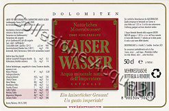 Kaiserwasser (analisi 2003) Vetro Nat 0,5 L